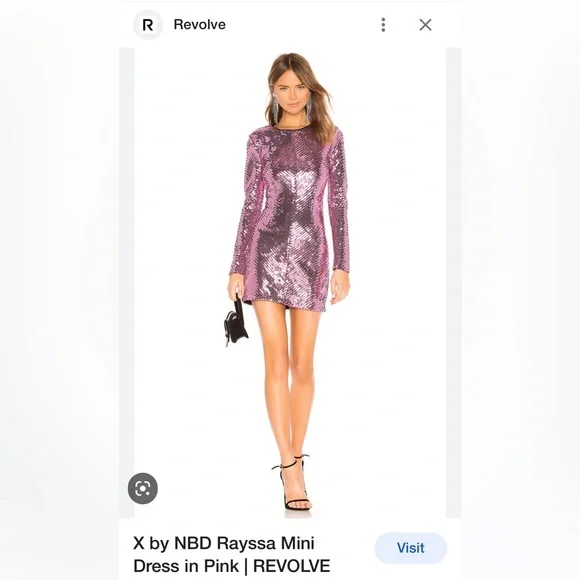 Pink Sequin dress X by NBD in XS - Picture 1 of 3